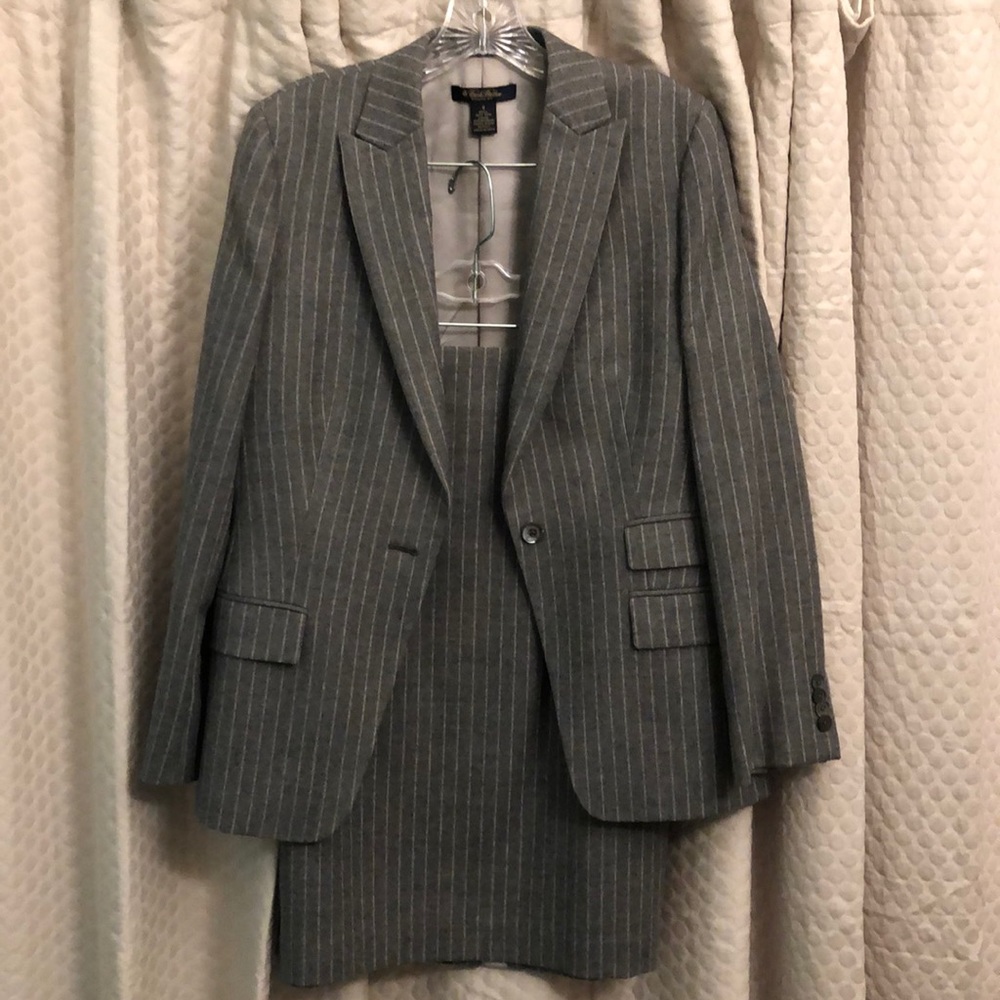 Wool Brooks Brothers Pinstripe Suit